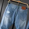 Męskie spodnie Moda Streetwear Jeans Casual Jogger Vintage Biznes Klasyczny Cargo Mężczyźni Hip Hop Hop Noga