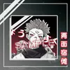 만화 Jujutsu Kaisen Keychain 애니메이션 만화 그림 열쇠 고리 소녀 아크릴 귀여운 재미있는 키 반지 여성 패션 금속 Llaveros