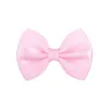 Baby Girls Bow Barrettes Handmade Clips Kids Hairpins clip Hairgrips Children 2Inch bowknot Simple cute Clipper Hair Accessories 20Colors YL467