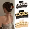 Donna Catena di Metallo Artigli per capelli Chic Pontail Pinze Donna Hairgrip Morsetto per capelli Accessori per capelli Copricapo Barrettes Copricapo