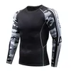 Running Jerseys Men039S Sports Fitness Clothing Long Sleeve Shirts QuickDrying fukt Utomhusblomma Arm Tights Tshirt Comp1927466