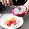 2 в 1 мороженое мяч ложка DIY ассортимент балерики фрукты копание ложка инструмент арбуз дыня фрукты резьба гадж нож фрукты инструмент
