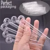 Cheapest Hand Smoking Pipes Accessories 4inch Thick Glass Oil Burner Pipe High Quality Great Tube Nail Tips Fast Delivery DHL FREE