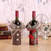Joyeux Ornements de Noël Ornements de Noël Cadeau de Noël Couvercle de bouteille de vin Couverture de jouet pour la maison Enfèvements de Natal TO950