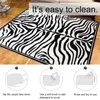 Tapijten zebra tapijt zwart witte dierenhuiden afdruk woonkamer