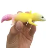 Leopard Gecko Spremere Stretch Toy Charm TPR Cartoon Squishy Lizard Antistress Giocattoli per bambini Colorati Divertenti Spremere Novità Gag Regali