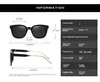 サングラス女性の偏光ファッションスクエアフレーム光線ブランドデザイナーのデザイナーのデザイナー男性のためのサングラスUV400色合い