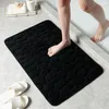 Маты для ванн 50 * 80 см Булыжник толстый коралловый бархатный коврик для пола Пена памяти пены SBR нескользящая ковровая вода впитывание Floormat Flannel Soft ZL043SEA