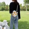 Verão Cute Duck Forma Publicha PU Couro Ombro Crossbody Messenger Saco Casual Senhoras Dos Desenhos Animados Pequenos Bolsas Phone Sacos