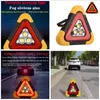 Emergency Lights Car LED Work Light MultiFunction Triangle Warning Sign Road Safety Breakdown Alarm Lamp Portable Flashing Onhand