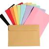 Cadeau cadeau 50pcs vintage grandes enveloppes carte postale lettre papeterie papier carte de voeux enveloppe rétro école bureau cadeaux