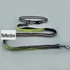 Laisses de chien en nylon élastique réfléchissantes de nuit en cours d'exécution main libre taille ceinture jogging conduit laisse rétractable pour petits chiens de compagnie 210729