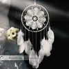 Dreamcatchers macrame перо ручной гобелен белый кисточка boho стена висит гостиная спальня ветер chimes home декор подарок 210609