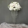 Quadros de decoração de casamento Alto transparente Acrílico Stand Cristal Cortina Centerpieces Limpar Centerpieces Senyu756