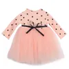 Baby Mädchen Kleid Mädchen Winter Kleidung Langarm Polka Dot Kleinkind Herbst Winter Kleidung Kostüm Kinder Kleider Für Mädchen 1 5T Q0716