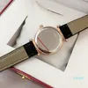 Fashion Women leather Watches Red/grey/black/green/red quartz Clock lady Dress Luxury wristwatch Famous design