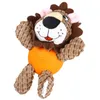 Jouets pour chat en forme de Lion, morsure de chien, poupée de jeu éducative, entraînement créatif pour animaux de compagnie (marron clair)