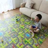 9PCS 30 * 30cm Eva Plush Puzzle Mats DIY Skum Baby Play Mat Split Fog Baby Mattor För Mattor Inomhus 210320