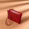 Fashion Pu Leather Mini Wallet Women Retor Small Coin Money Card Holder Purse Bags Solid Color Tote Clutch Zipper Bag Girl Gift