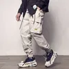 Fickor lastbyxor män färg patchwork casual jogger mode taktiska byxor harajuku streetwear 211008