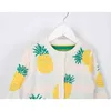 Autumn Winter Baby Boys Girls Pineapple Cardigan Coat Children Clothing Long Sleeve Knitted Kids 210429