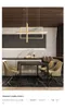 Minimalistisk lyxig design svart guld vit ledd dimbar rektangel ljuskrona för sovrum vardagsrum matsal loft hem nordisk deco