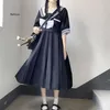 vestido de niña de la escuela de manga larga