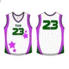 Camiseta de baloncesto para hombre, camisetas de calle de manga corta a rayas, camiseta deportiva negra, blanca y azul UBX40Z854