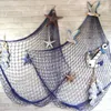 Fishing Net Cotton Hanging House Wall Decor Ocean Theme Mediterranean Style Decorative Fishnet Ornaments Objects & Figurines