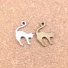 106 stks Antiek Zilver Brons Geplateerd Jumping Cat Charms Hanger DIY Ketting Armband Bangle Bevindingen 19 * 14mm