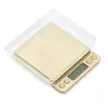 Mini Electronic Kitchen Scale 0.1g Precision postal Food Diet scale for Cooking Baking Measure Tools with 2 trays silver & gold 210927
