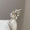 100 % echter 18 Karat weißer Diamant mit ausgezeichnetem Schliff, Test bestanden, D-Farbe, Moissanit-Schneeflocken-Ohrstecker, weiblicher Schmuck