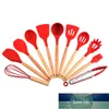 11pcs cuisine ustensiles de cuisine en silicone portable ensemble d'ustensiles de cuisine cuisine résistante à la chaleur ustensiles de cuisine antiadhésifs outils de cuisson prix d'usine conception experte