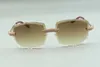 2021 Солнцезащитные очки для старших дизайнеров 3524023, режущие линзы, микропавеированные бриллианты, металлические проволоки, палочки, размер очков 5818135 мм8154500