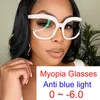 occhiali da bicchiere bianco