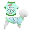 16 Color Halloween Dogs Shirt Dog Apparel Puppy Pets T-Shirt Ghost Costume Outfits Cute Pumpkin Pup Clothes for Small Doggy Cats Pet Clothing Party Cosplay A87