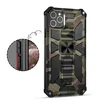 Camouflage Kickstand Cases Funda Case for iPhone 11 12 Pro Max XS XR 7 8 Plus Armor Army Magnet Ring Shockproof Protective Phone Cover