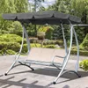 Gartenstühle Terrasse Schaukel Sitzbezug Wasserdicht Sunproof Outdoor Dekor Schutz Baldachin Sonnenschutz Universal Deckenabdeckung Y0706