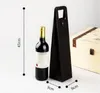 Portable PU Leather Wine Bottle Tote Bag Packaging Case Gift Storage Boxes With Handle Packing Bags