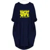 Nouveauté T-Shirt pour femmes la meilleure femme de la galaxie poche T-Shirt hauts Harajuku T-Shirt femme Streetwear 210324