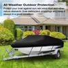 Inflatable Floats & Tubes Yacht Boat Cover 20-22FT Barco Anti-UV Waterproof Heavy Duty 210D Cloth Marine Trailerable Canvas Access214e