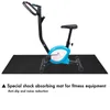 Trainingsmat gym fitnessapparatuur voor loopband fiets beschermt vloerloopmachine absorberende kussen zwarte accessoires