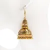 الهندي التبت المجوهرات المرأة الذهب اللون جرس كبير jhumka أقراط العرقية شرابة سبيكة قطرة القرط أكسدة المجوهرات