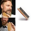 Escovas de barba de javali natural para homens massagem de rosto de bambu que funciona maravilhas para combater barbas rrd6803
