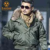 2021winter N2b Puffer Jacket Men Canada Coat Military Fur Hood Warm Trench Camouflage Tactical Bomber Army Korean Parka