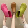 Topselling الفاخرة النساء المطر الأحذية 2022 جديد المطاط السيدات المشي عدم الانزلاق ماء الكاحل أحذية rainboots الترفيه سميكة أسفل الحذاء قصير