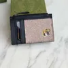 Nuovi porta carte di design Portafogli moda ape Tela in pelle chiave moneta tigre carte di credito portafoglio uomo e donna serpente Borse di lusso borsa originale cerniera fermasoldi