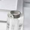 Złoty pierścionek ze stali nierdzewnej Big Round Crystal Mesh Finger Roman cyfry dla kobiet mężczyzn mody marki biżuterii 233p