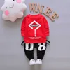 Spring Autumn Baby Fashion Clothes Kid Boys Girls T Shirt Pants 2Pcs/sets Children Infant Clothing Toddler Cotton Sportswear 210804