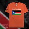 남 수단 남성 티셔츠 유니폼 국가 팀 Tshirt Cotton T 셔츠 체육관 의류 탑스 티즈 국가 스포츠 수단 SSD X0621